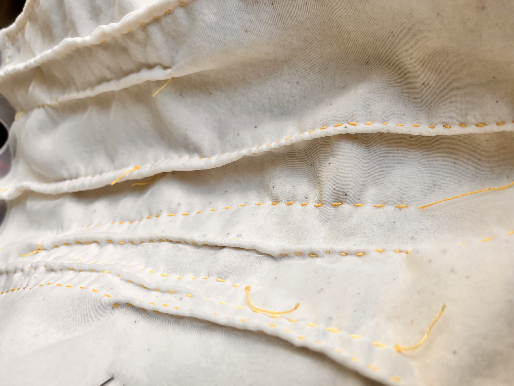 White Pleats detail